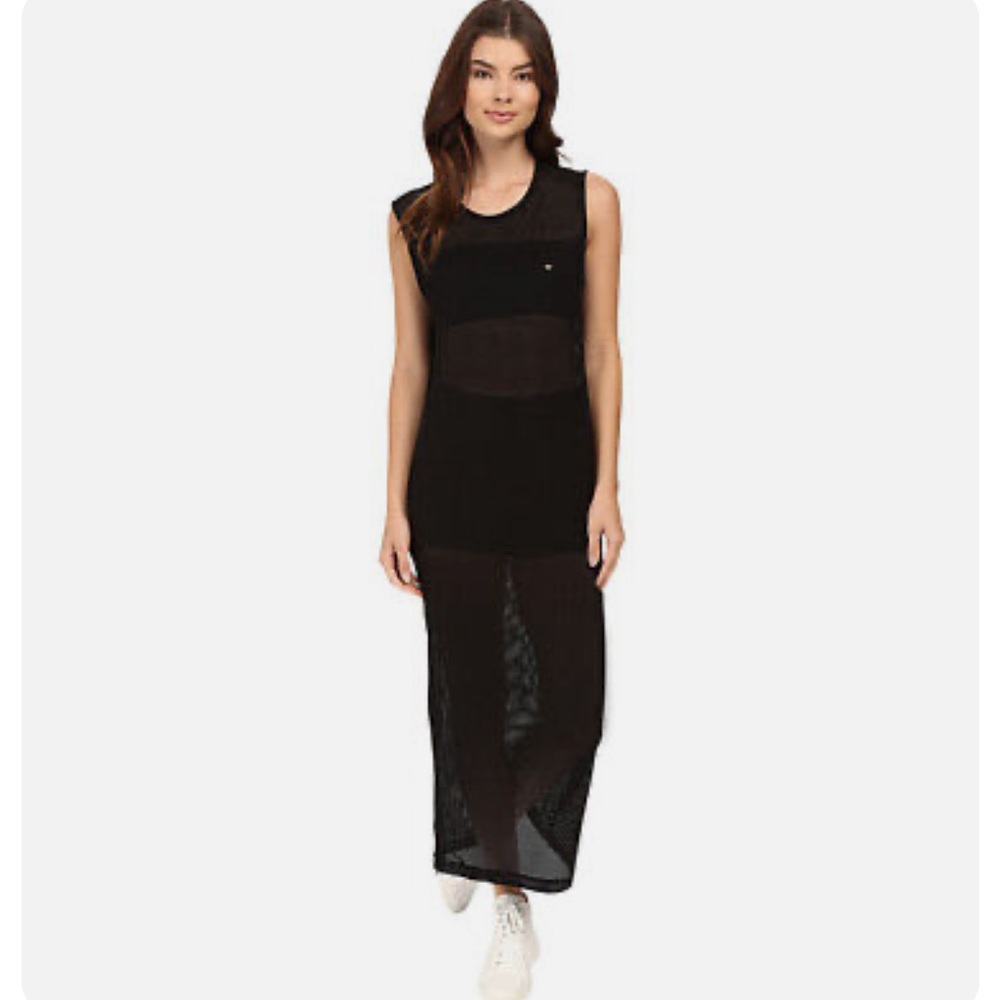 NEW Diamond Supply Co. Pavilion Mesh Maxi Dress Cover Up in Black sz S